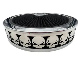 Granatelli Motorsports Blingz Beauty Bandz Black And Chrome Air Filter Assembly Craps