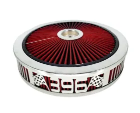 Granatelli Motorsports Blingz Beauty Bandz Red and Chrome Air Filter Assembly Craps