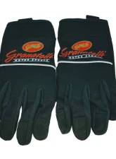 Granatelli Motorsports Mechanics Work Gloves All Black w/ Touch Screen Sensitive Finger Medium                                     - 706530 - Image 2