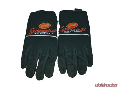 Granatelli Motorsports Mechanics Work Gloves All Black w/ Touch Screen Sensitive Finger Medium - 706530