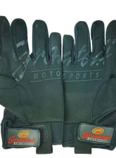 Granatelli Motorsports Mechanics Work Gloves All Black w/ Touch Screen Sensitive Finger Medium                                     - 706530 - Image 2