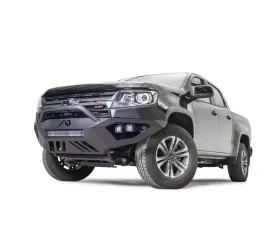 Fab Fours Black Powdercoated Vengeance Front Bumper with Pre-Runner Guard Chevrolet Colorado 2021-2022