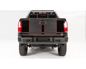 Fab Fours Black Powdercoated Premium Rear Bumper with Sensor Chevrolet Colorado 2015-2022