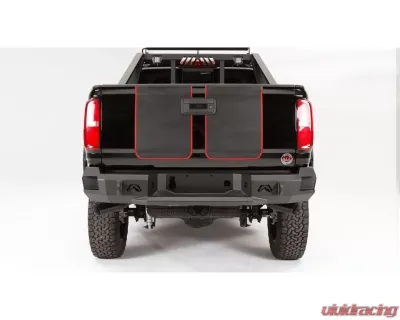 Fab Fours Black Powdercoated Premium Rear Bumper with Sensor Chevrolet Colorado 2015-2022 - CC21-W3351-1