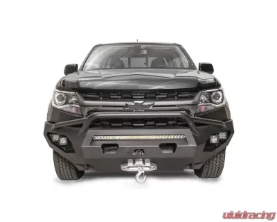 Fab Fours Black Powdercoated Matrix Front Bumper with Pre-Runner Guard Chevrolet Colorado 2021-2022 - CC21-X5152-1