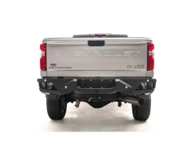 Fab Fours Black Powdercoated Vengeance Rear Bumper with Blindspot Sensor Chevrolet Silverado 2500 | 3500 2020-2022