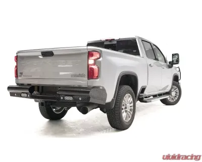 Fab Fours Black Powdercoated Black Steel Rear Bumper Chevrolet | GMC 2020-2022 - CH20-T4950-1