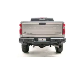 Fab Fours Black Powdercoated Premium Rear Bumper with Sensor Chevrolet Silverado 2500 | 3500 2020-2022