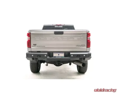 Fab Fours Black Powdercoated Premium Rear Bumper with Sensor Chevrolet Silverado 2500 | 3500 2020-2022 - CH20-W4951-1