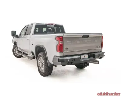 Fab Fours Black Powdercoated Premium Rear Bumper with Sensor Chevrolet Silverado 2500 | 3500 2020-2022 - CH20-W4951-1