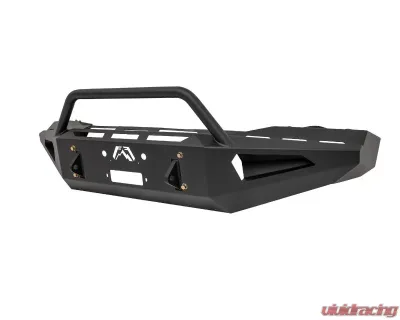 Fab Fours Black Powdercoated Red Steel Front Bumper with Pre-Runner Guard Dodge Ram 2500 | 3500 2003-2005 - DR03-RS10621