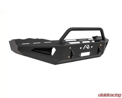 Fab Fours Black Powdercoated Red Steel Front Bumper with Pre-Runner Guard Dodge Ram 2500 | 3500 2003-2005 - DR03-RS10621