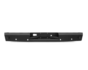 Fab Fours Black Powdercoated Red Steel Rear Bumper Dodge Ram 2500 | 3500 2010-2018
