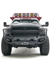 Fab Fours Black Powdercoated Matrix Front Bumper with Full Guard Dodge Ram 2500 | 3500 2010-2018                                     - DR10-X2950-1 - Image 2