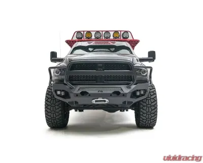 Fab Fours Black Powdercoated Matrix Front Bumper with Full Guard Dodge Ram 2500 | 3500 2010-2018 - DR10-X2950-1