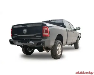 Fab Fours Black Powdercoated Vengeance Rear Bumper with Sensor Dodge Ram 2500 | 3500 2019-2022 - DR19-E4451-1