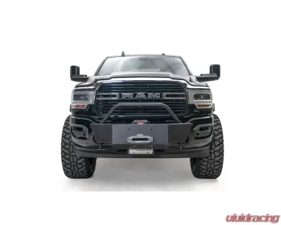 Fab Fours Black Powdercoated Large Frame Winch Mount Dodge Ram 2500 | 3500 2019-2022 - DR19-N4460-1