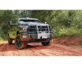 Fab Fours Black Powdercoated Winch Mounts with Full Guard Dodge Ram 2500 | 3500 2019-2022