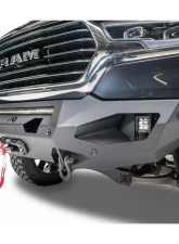 Fab Fours Black Powdercoated Matrix Front Bumper Dodge Ram 1500 2019-2022                                     - DR19-X4251-1 - Image 3