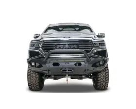 Fab Fours Black Powdercoat Matrix Front Bumper with Pre-Runner Guard Dodge Ram 1500 2019-2022