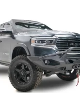 Fab Fours Black Powdercoat Matrix Front Bumper with Pre-Runner Guard Dodge Ram 1500 2019-2022                                     - DR19-X4252-1 - Image 3