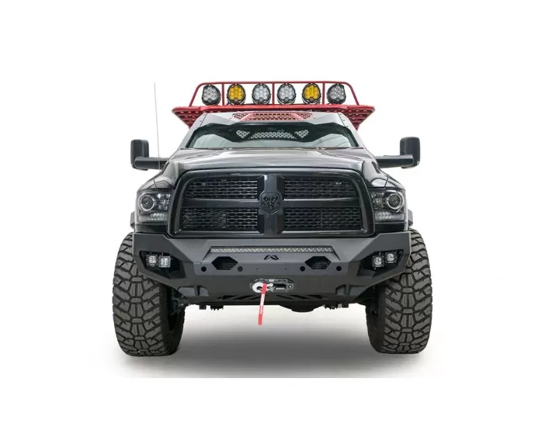 Fab Fours Black Powdercoated Matrix Front Bumper Dodge Ram 2500 | 3500 2019-2022 - DR19-X4451-1