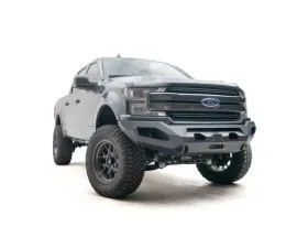 Fab Fours Black Powdercoated Matrix Front Bumper Ford F-150 2018-2020