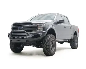 Fab Fours Black Powdercoated Matrix Front Bumper with Pre-Runner Guard Ford F-150 2018-2020