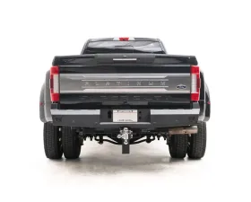 Fab Fours Black Powdercoated Red Steel Rear Bumper Ford Super Duty F-250  | F-350 2017-2022