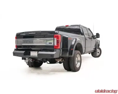 Fab Fours Black Powdercoated Red Steel Rear Bumper Ford Super Duty F-250  | F-350 2017-2022 - FS17-RT41501