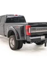 Fab Fours Black Powdercoated Red Steel Rear Bumper Ford Super Duty F-250  | F-350 2017-2022                                     - FS17-RT41501 - Image 3