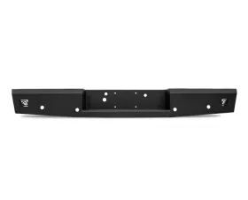 Fab Fours Black Powdercoated Red Steel Rear Bumper Ford Super Duty F-250  | F-350 1999-2016