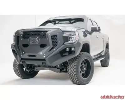 Fab Fours Black Powdercoated Grumper Truck Bumper GMC 1500 2019-2021 - GR3900-1