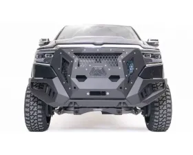 Fab Fours Black Powdercoated Grumper Truck Front Bumper Dodge Ram 1500 2019-2021