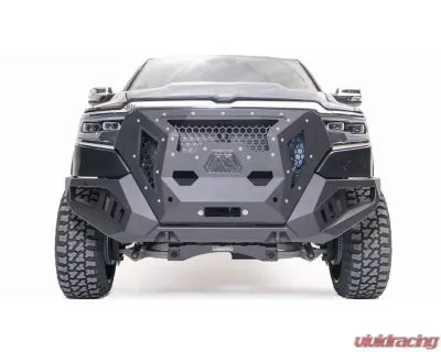 Fab Fours Black Powdercoated Grumper Truck Front Bumper Dodge Ram 1500 2019-2021 - GR4200-1