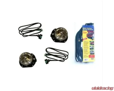 Fab Fours Hardcore Stubby Winch Bumper Optional Fog Light Kit Jeep Wrangler 2008-2018 - JKST-LA