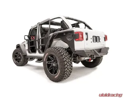 Fab Fours Black Powdercoated Rear Fender Jeep Wrangler 2018-2021 - JL1001-1
