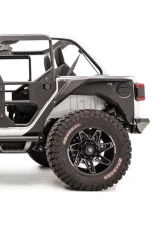 Fab Fours Black Powdercoated Rear Fender Jeep Wrangler 2018-2021                                     - JL1001-1 - Image 2