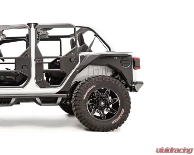 Fab Fours Black Powdercoated Rear Fender Jeep Wrangler 2018-2021 - JL1001-1