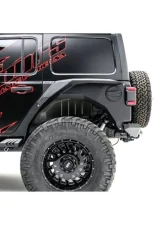 Fab Fours Black Powdercoated Rear Fender Jeep Wrangler 2018-2021                                     - JL1001-1 - Image 3