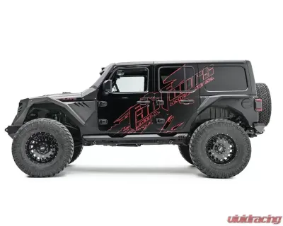 Fab Fours Black Powdercoated Rear Fender Jeep Wrangler 2018-2021 - JL1001-1