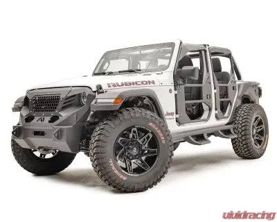 Fab Fours Black Powdercoated Full Surround Tube Doors Jeep Gladiator | Wrangler 2018-2021 - JL1030-1