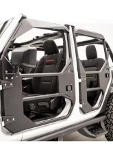 Fab Fours Black Powdercoated Full Surround Tube Doors Jeep Gladiator | Wrangler 2018-2021                                     - JL1030-1 - Image 3
