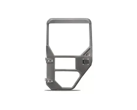 Fab Fours Black Powdercoated Full Surround Rear Tube Doors Jeep Gladiator | Wrangler 2018-2022