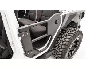 Fab Fours Black Powdercoated Half Tube Doors Jeep Wrangler | Gladiator 2018-2021