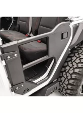 Fab Fours Black Powdercoated Half Tube Doors Jeep Wrangler | Gladiator 2018-2021                                     - JL1033-1 - Image 3