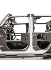 Fab Fours Black Powdercoated Half Tube Doors Jeep Wrangler | Gladiator 2018-2021                                     - JL1033-1 - Image 3
