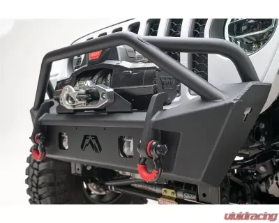 Fab Fours Natural Stubby Winch Bumper with Pre-Runner Guard Jeep Gladiator | Wrangler 2018-2022 - JL18-B4752-B