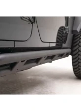 Fab Fours Black Powdercoated Tube Rock Sliders Jeep Wrangler 2018-2022                                     - JL18-G1750-1 - Image 3