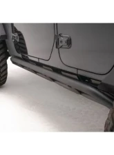 Fab Fours Black Powdercoated Tube Rock Sliders Jeep Wrangler 2018-2022                                     - JL18-G1750-1 - Image 2